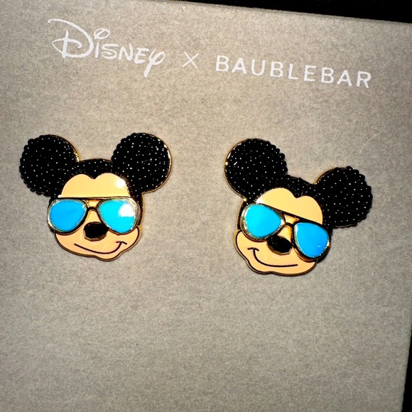 Disney x BAUBLEBAR Mickey Mouse Sunglass Earrings New - Picture 1 of 4